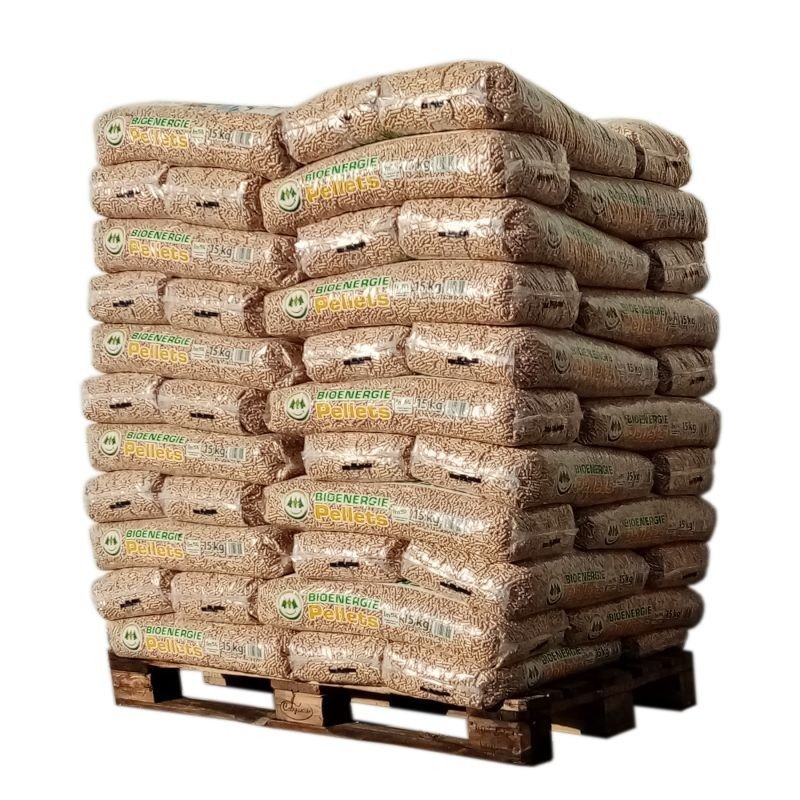Pellet Bio Energie - Palette de 66 sacs de 15 kg